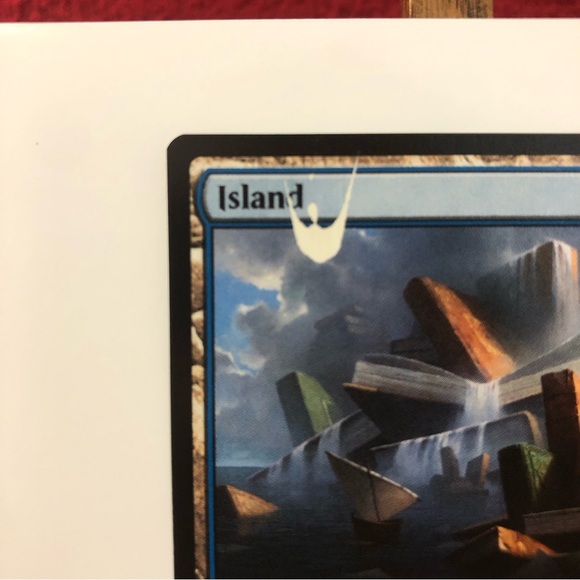 MTG MISPRINT Island 053/078 L 2020 Ink Error - Picture 4 of 5